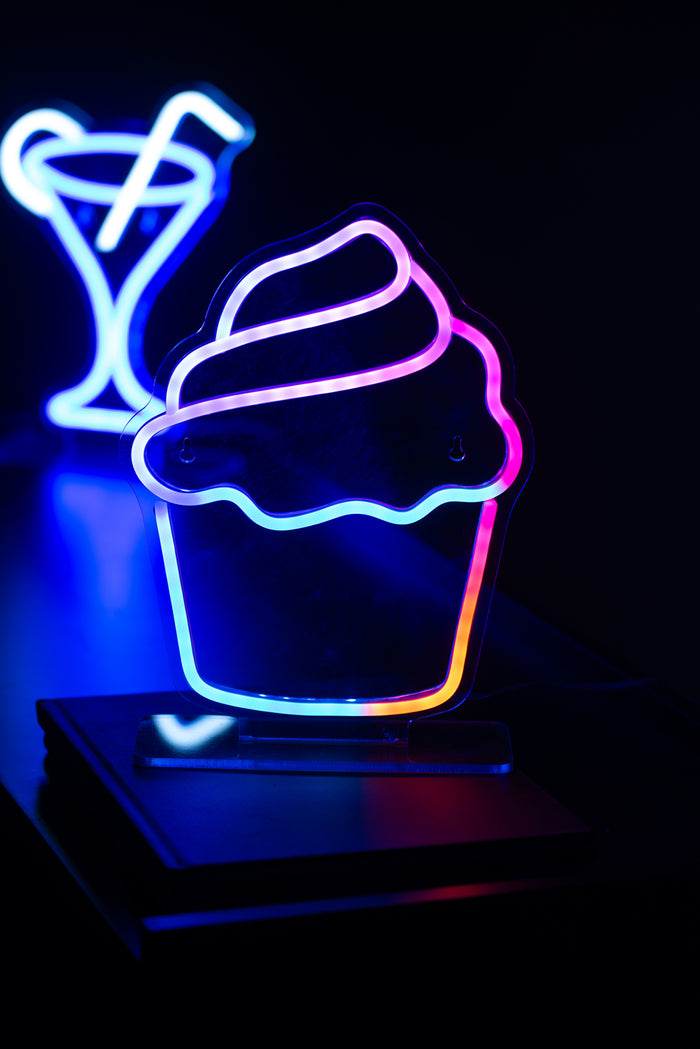 Leitmotiv - Neon Light Colour Changing Cupcake