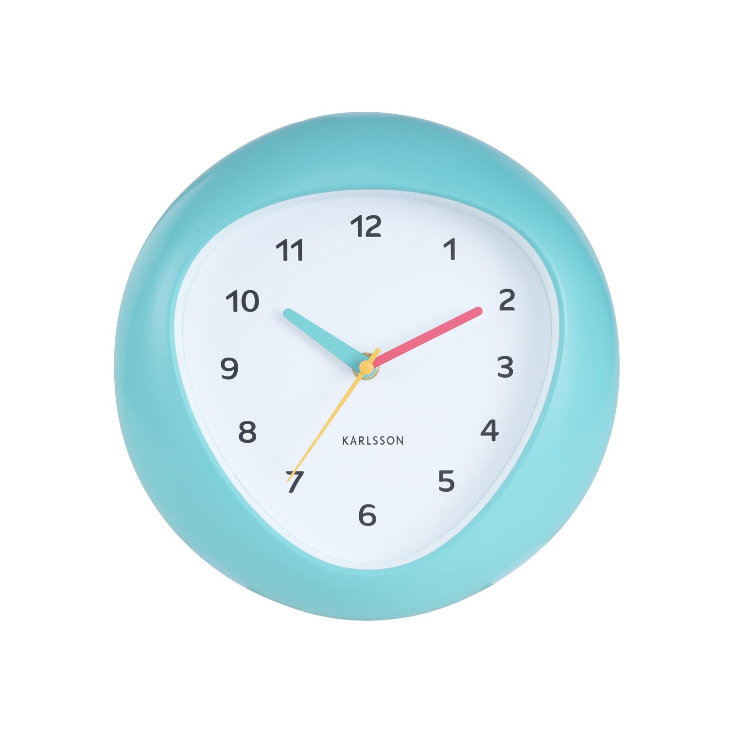 Karlsson Wandklok Funky Vibes - Turquoise - 4.4x25.5x25.5cm