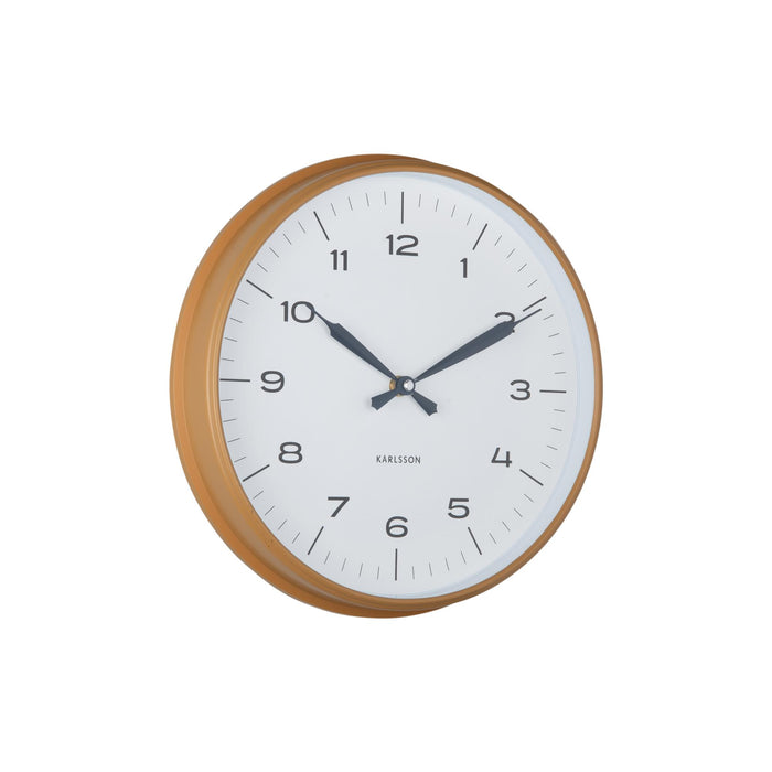 Karlsson Wandklok Modern Factory - Okergeel - Ø30cm