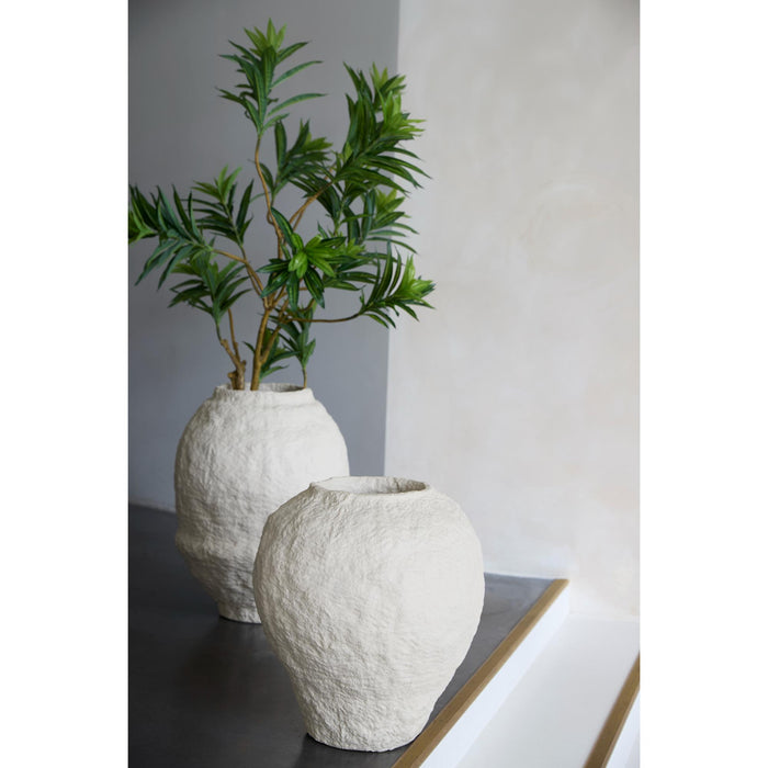 Light & Living Vaas Pantoja - Mat Crème - Ø45cm