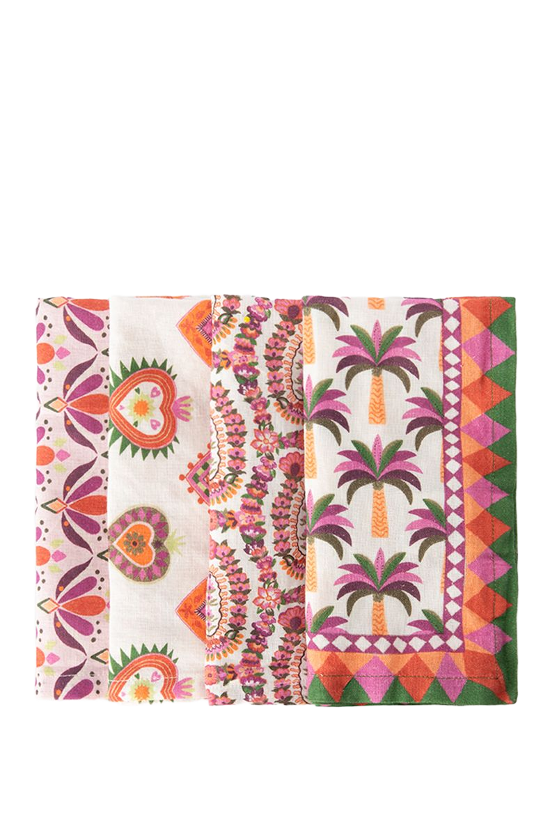 Sissy-Boy Set van 4 servetten met multicolour print-4st.