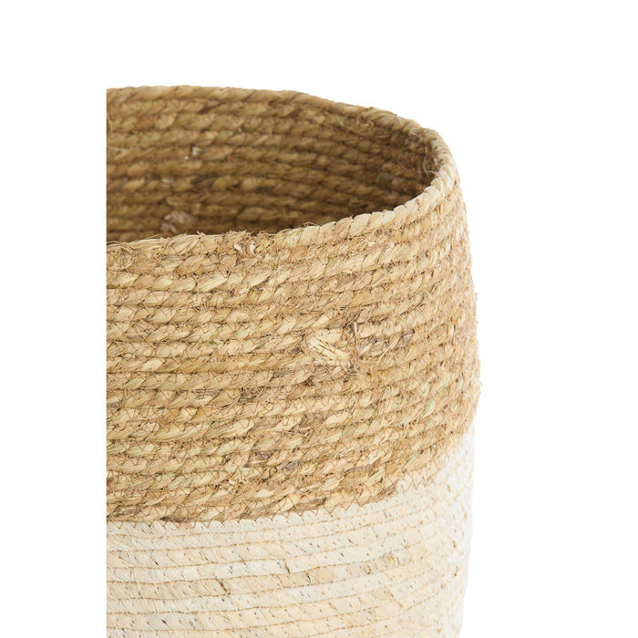 Light&living Mand S|3 met deksel max Ø34x36 cm KENMARE zeegras crèm...