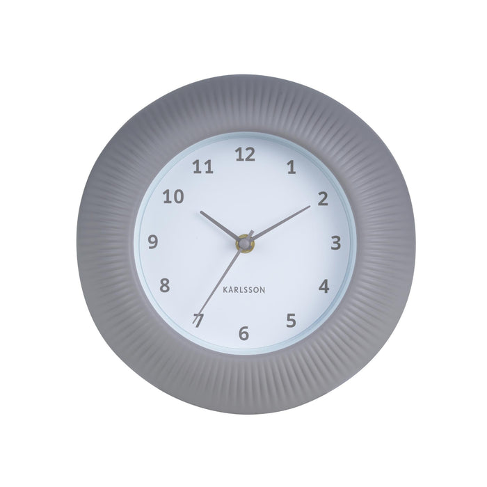 Karlsson Wandklok Tender Rib - Warmgrijs - Ø25cm
