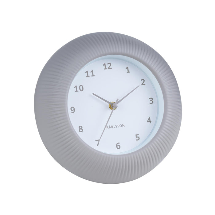 Karlsson Wandklok Tender Rib - Warmgrijs - Ø25cm