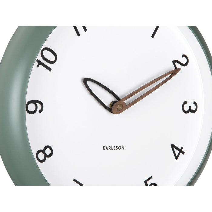 Karlsson Wandklok Bella - Jungle groen - 4.2x30x30cm