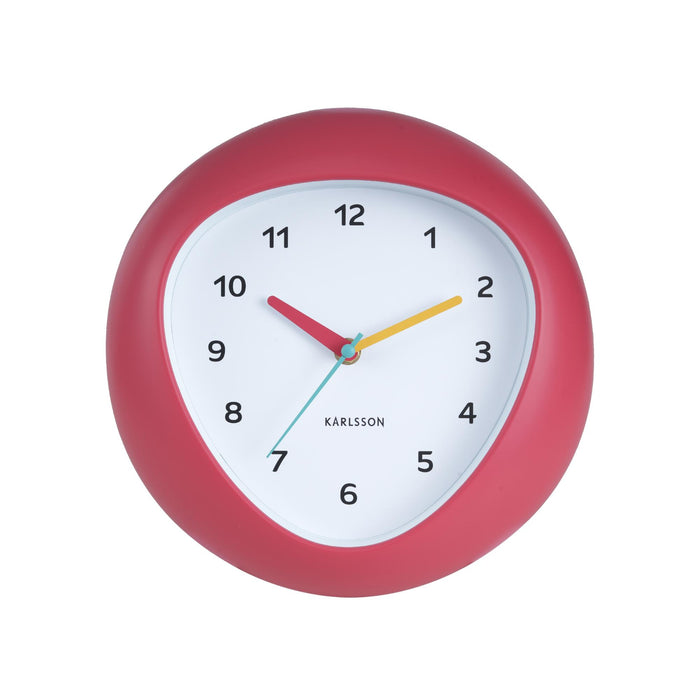 Karlsson Wandklok Funky Vibes - Scarlet rood - 4.4x25.5x25.5cm