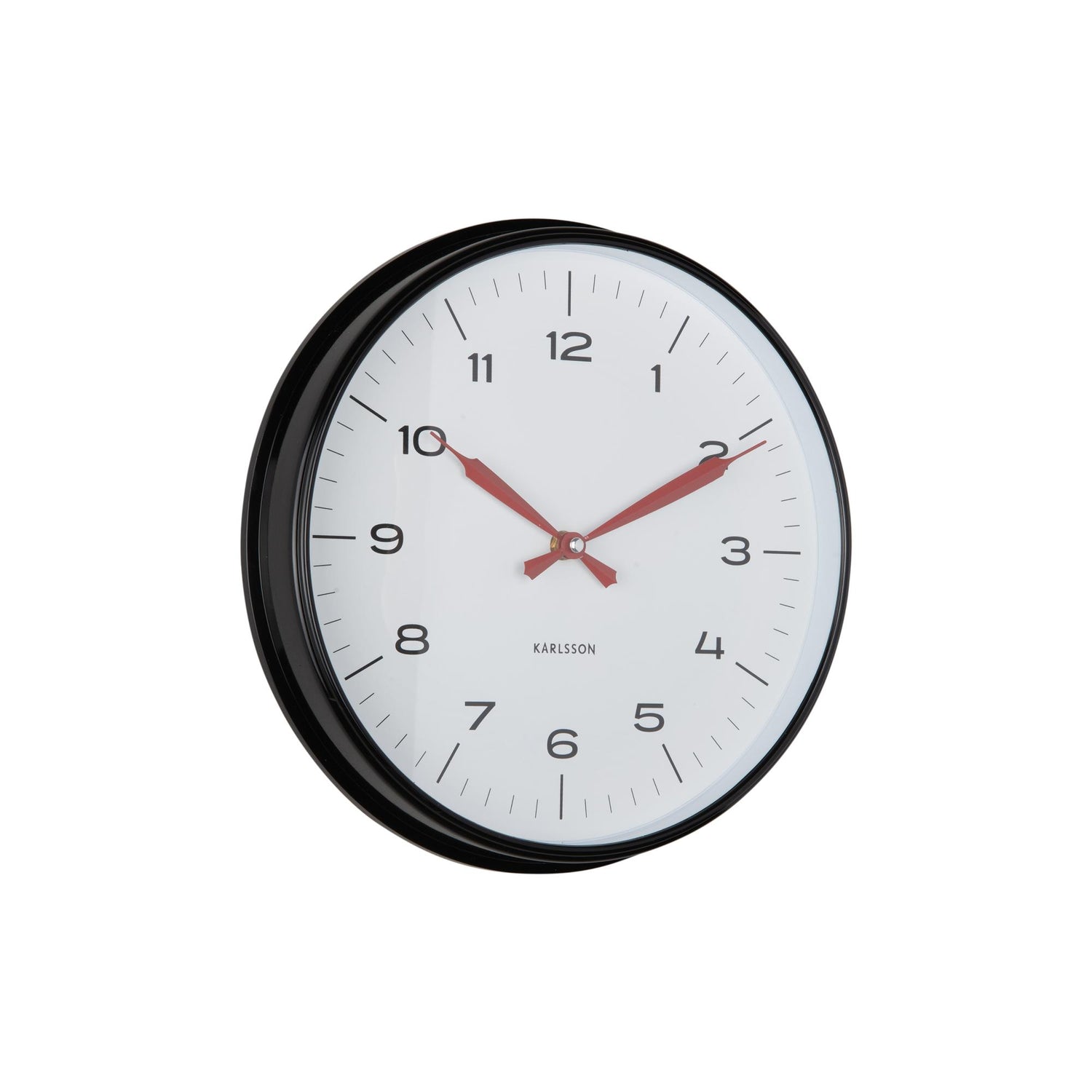 Karlsson Wandklok Modern Factory - Mat zwart - Ø30cm