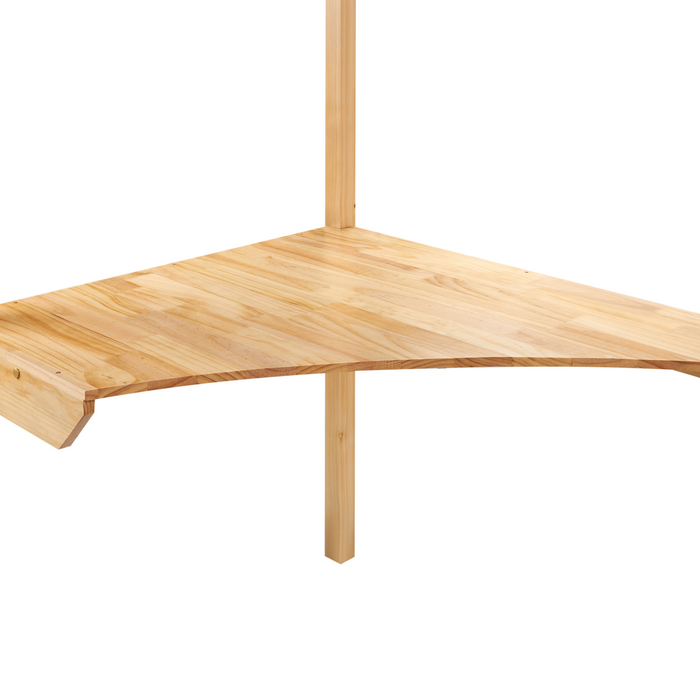 Beliani - LOURY - Kinderbed - Lichtbruin - 90 x 200 cm - Dennenhout