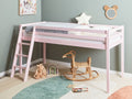 Beliani - ASCOUX - Kinderbed - Roze - 90 x 200 cm - Dennenhout