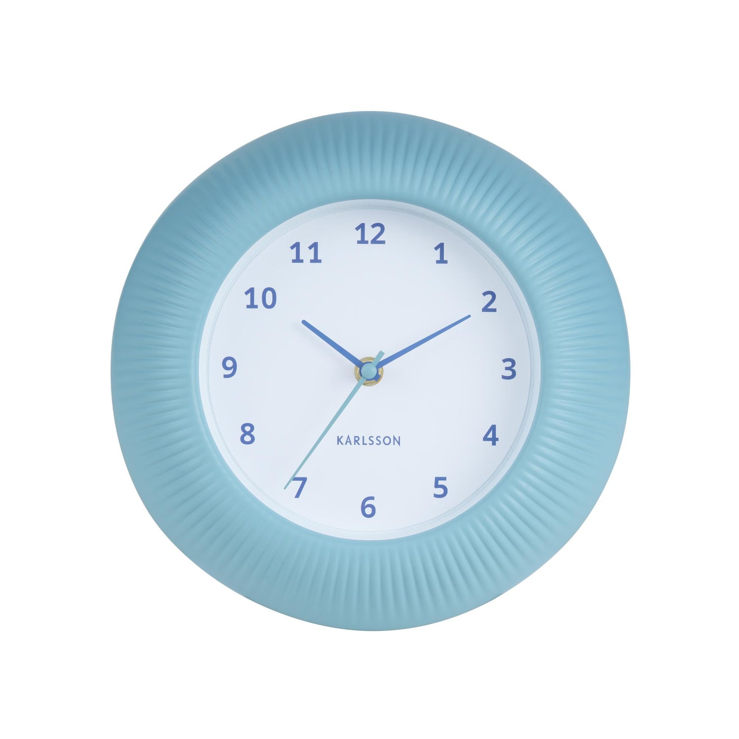 Karlsson Wandklok Tender Rib - Mistig blauw - Ø25cm