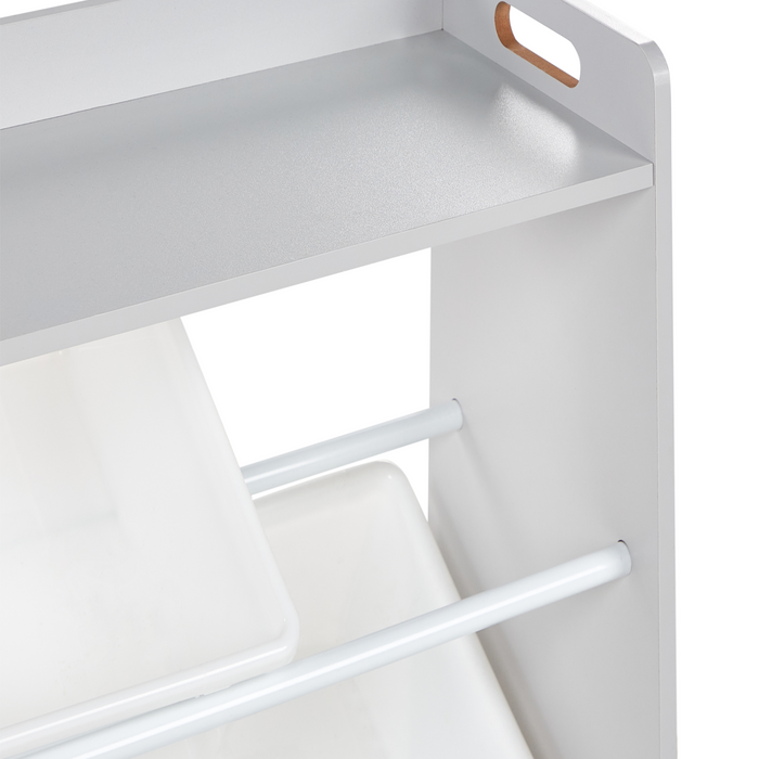 Beliani - COLLIE - Kast met 9 dozen - Grijs|Wit - MDF