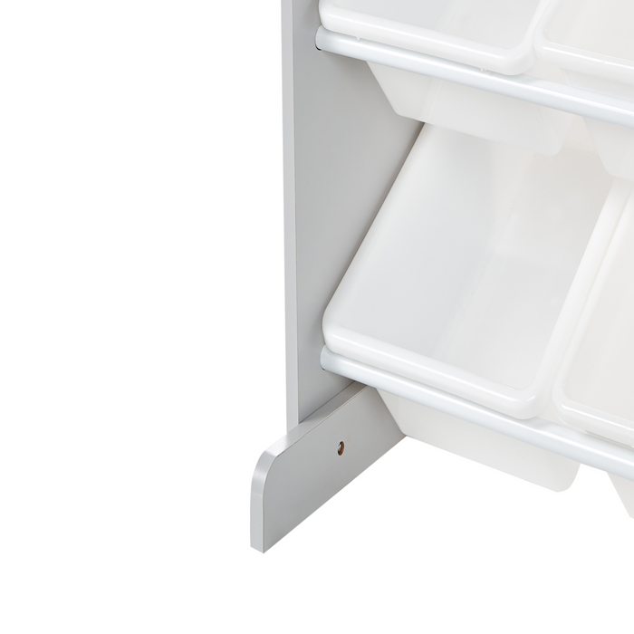 Beliani - COLLIE - Kast met 9 dozen - Grijs|Wit - MDF