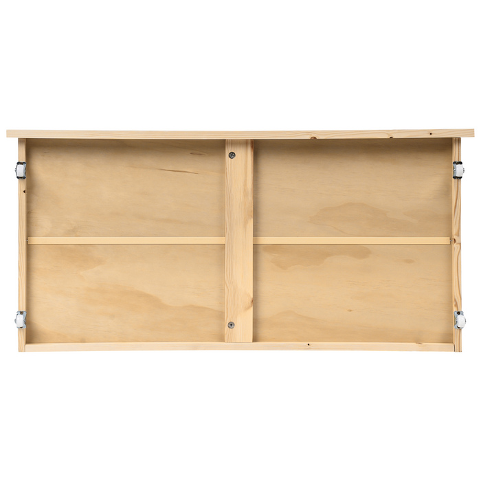 Beliani - CRONAT - Opberglades voor bed - Lichtbruin - Grenenhout