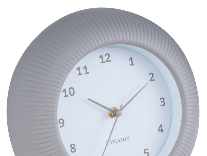 Karlsson Wandklok Tender Rib - Warmgrijs - Ø25cm