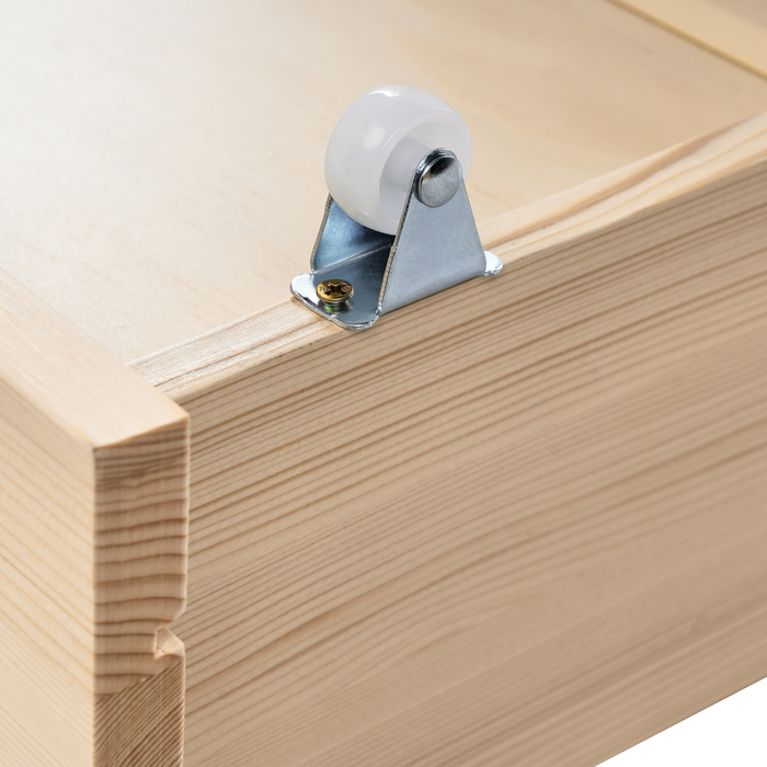 Beliani - CRONAT - Opberglades voor bed - Lichtbruin - Grenenhout