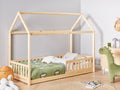 Beliani - COSSAYE - Kinderbed - Lichtbruin - 90 x 200 cm - Grenenhout