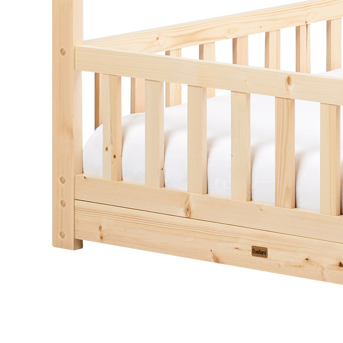 Beliani - COSSAYE - Kinderbed - Lichtbruin - 90 x 200 cm - Grenenhout