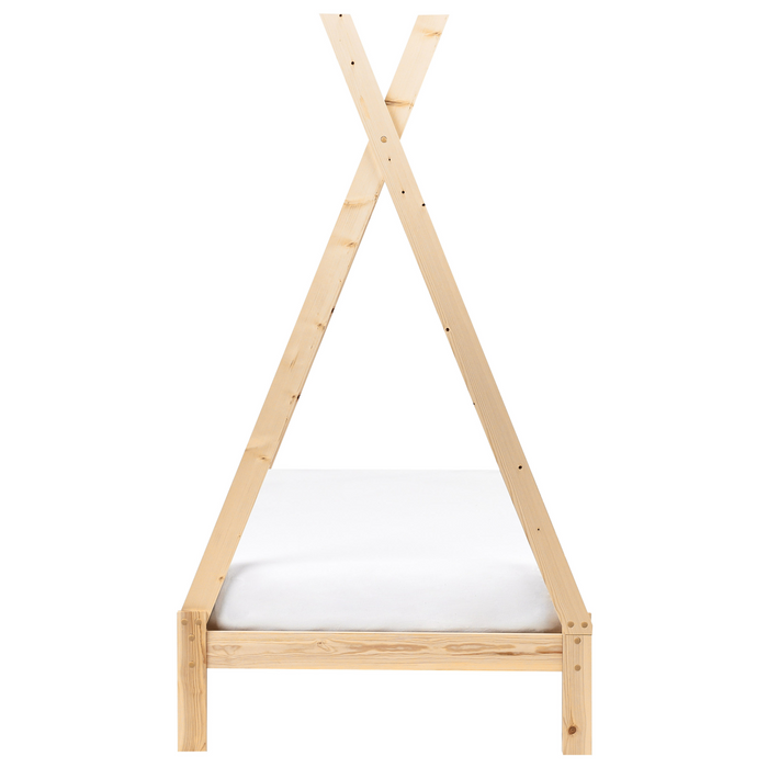 Beliani - DEVAY - Kinderbed - Lichtbruin - 90 x 200 cm - Grenenhout