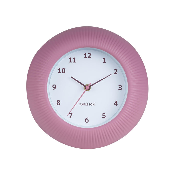 Karlsson Wandklok Tender Rib - Warmroze - Ø25cm