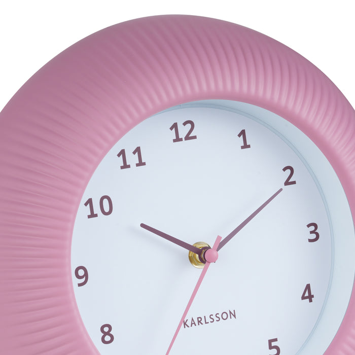 Karlsson Wandklok Tender Rib - Warmroze - Ø25cm