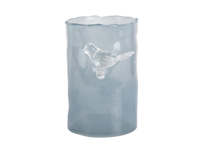 present time - Vase Bird On Branch Small