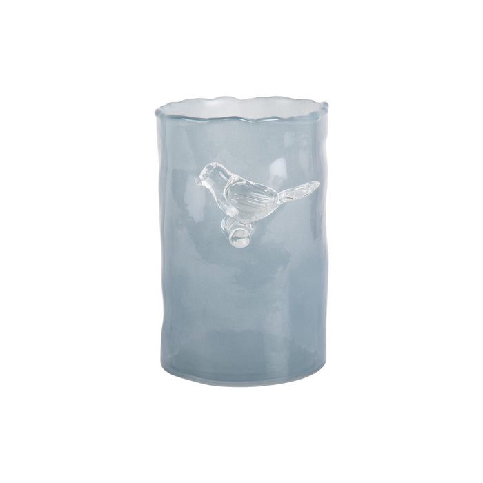 present time - Vase Bird On Branch Small