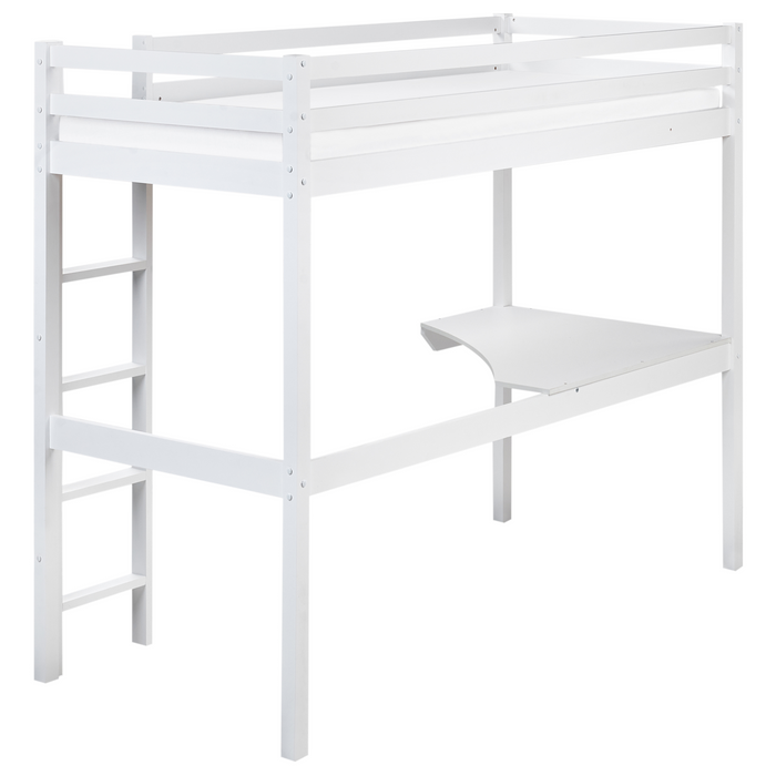 Beliani - LOURY - Kinderbed - Wit - 90 x 200 cm - Dennenhout