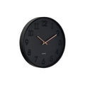 Karlsson Wandklok Calma - Zwart - 3.8x30x30cm