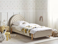 Beliani - ANET - Bed - Beige - 90 x 200 cm - Stof