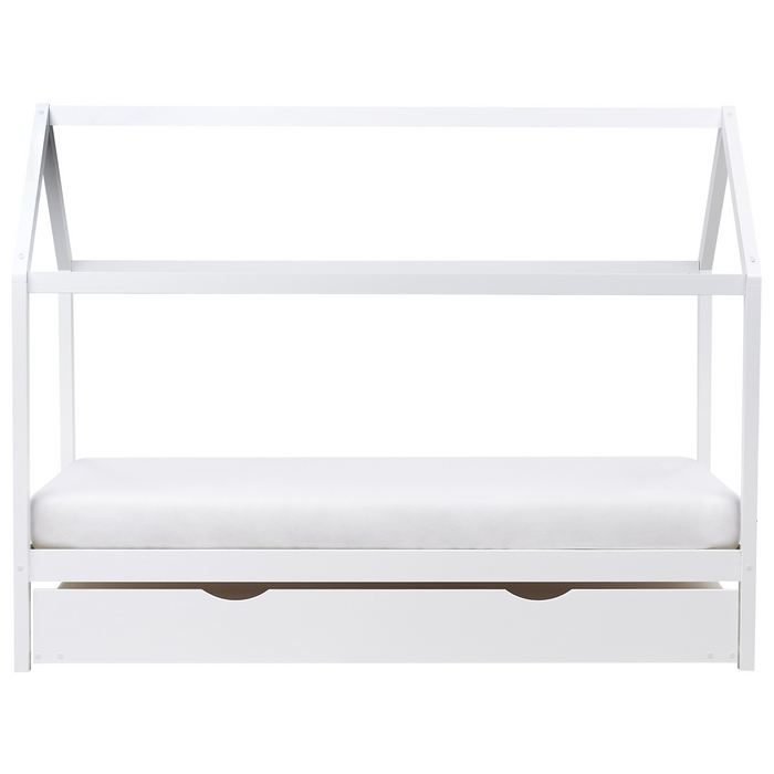 Beliani - CRILLON - Onderschuifbed - Wit - 90 x 200 - Hout