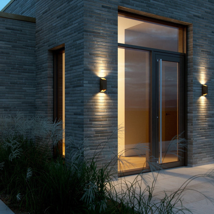 Nordlux Nico Wandlamp - Square H 23,5 cm - Rusty