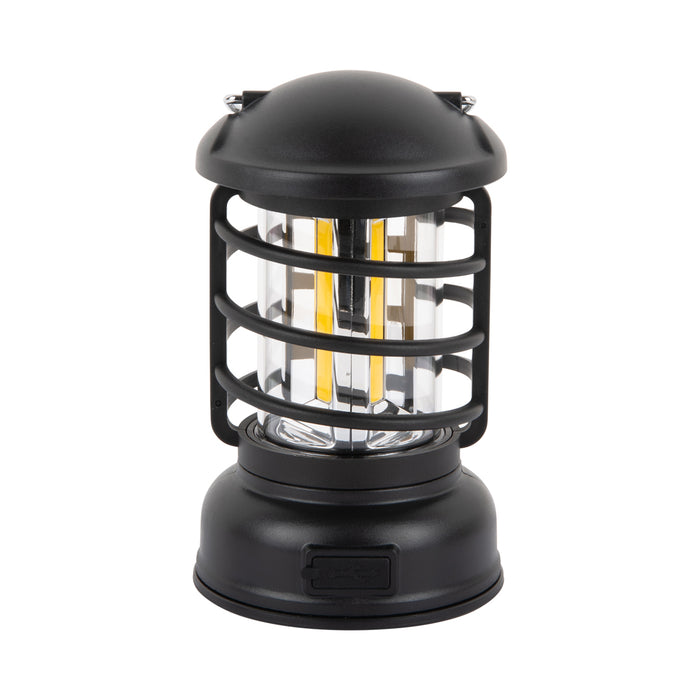 Leitmotiv Tafellamp Camping Lantern Led - Zwart - 8.5x8.5x15cm