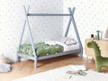 Beliani - DEVAY - Kinderbed - Grijs - 90 x 200 cm - Grenenhout