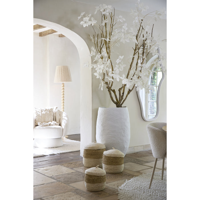 Light&living Mand S|3 met deksel max Ø34x36 cm KENMARE zeegras crèm...