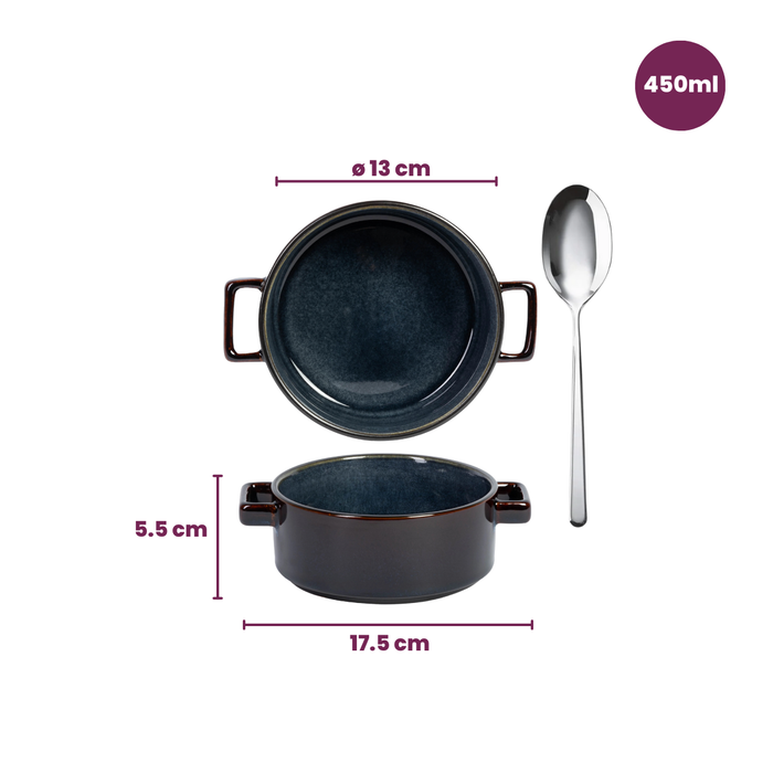 Cosy & Trendy Soepkom Quintana Blue ø 13 cm | 450 ml