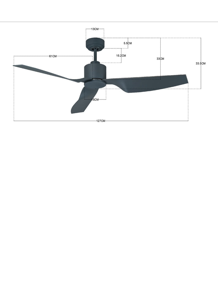 Lucci Air Plafondventilator Airfusion Climate II Antraciet Ø 127cm