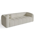 Sofa 3 zits crème bouclette 226cm