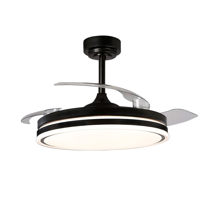 CristalRecord Plafondventilator Moss Ø 106 cm zwart