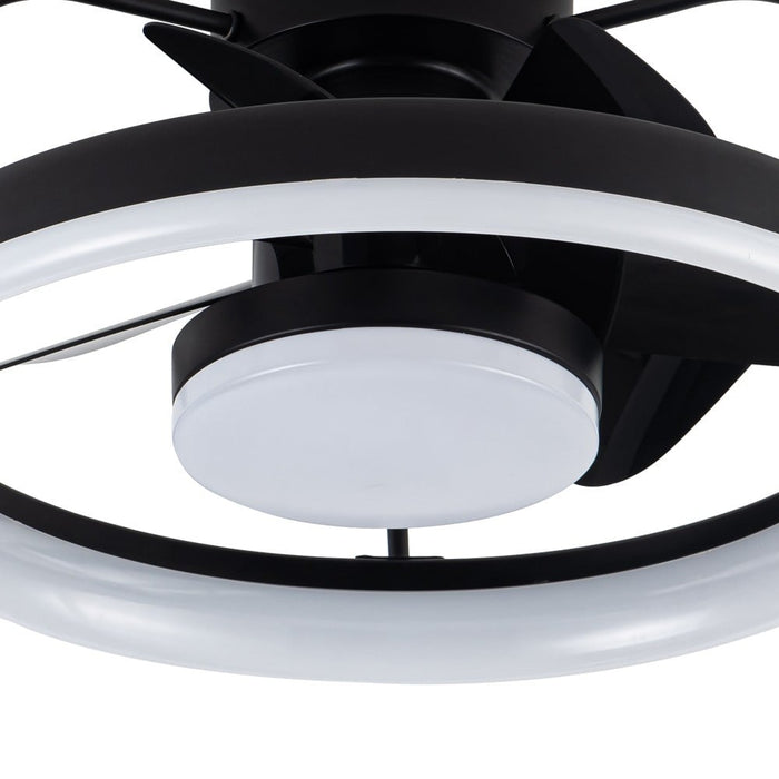 CristalRecord Plafondventilator Strike Ø 49 cm zwart