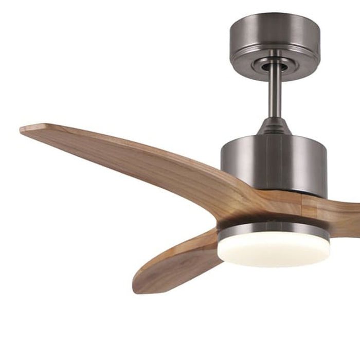 CristalRecord Plafondventilator Terre Ø 107 cm hout mat chroom