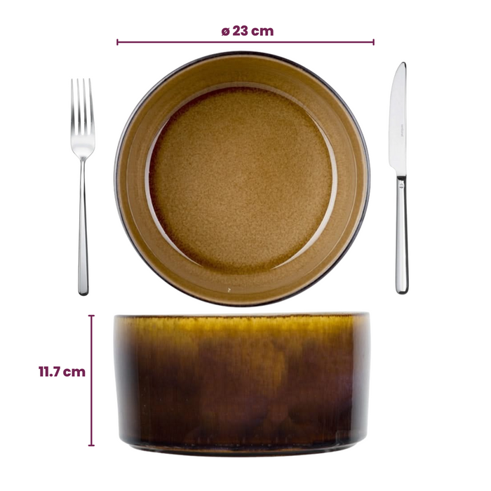 Cosy & Trendy Saladeschaal Quintana Amber ø 23 cm