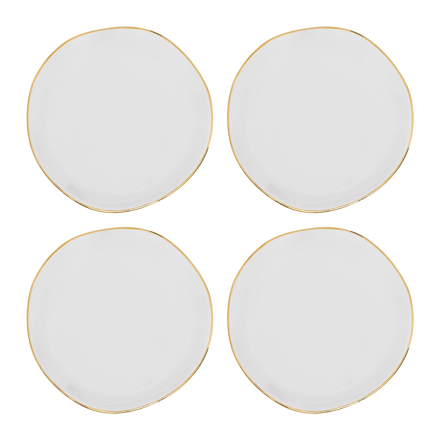 Urban Nature Culture Good Morning Gebaksbord - Wit - 4 st.