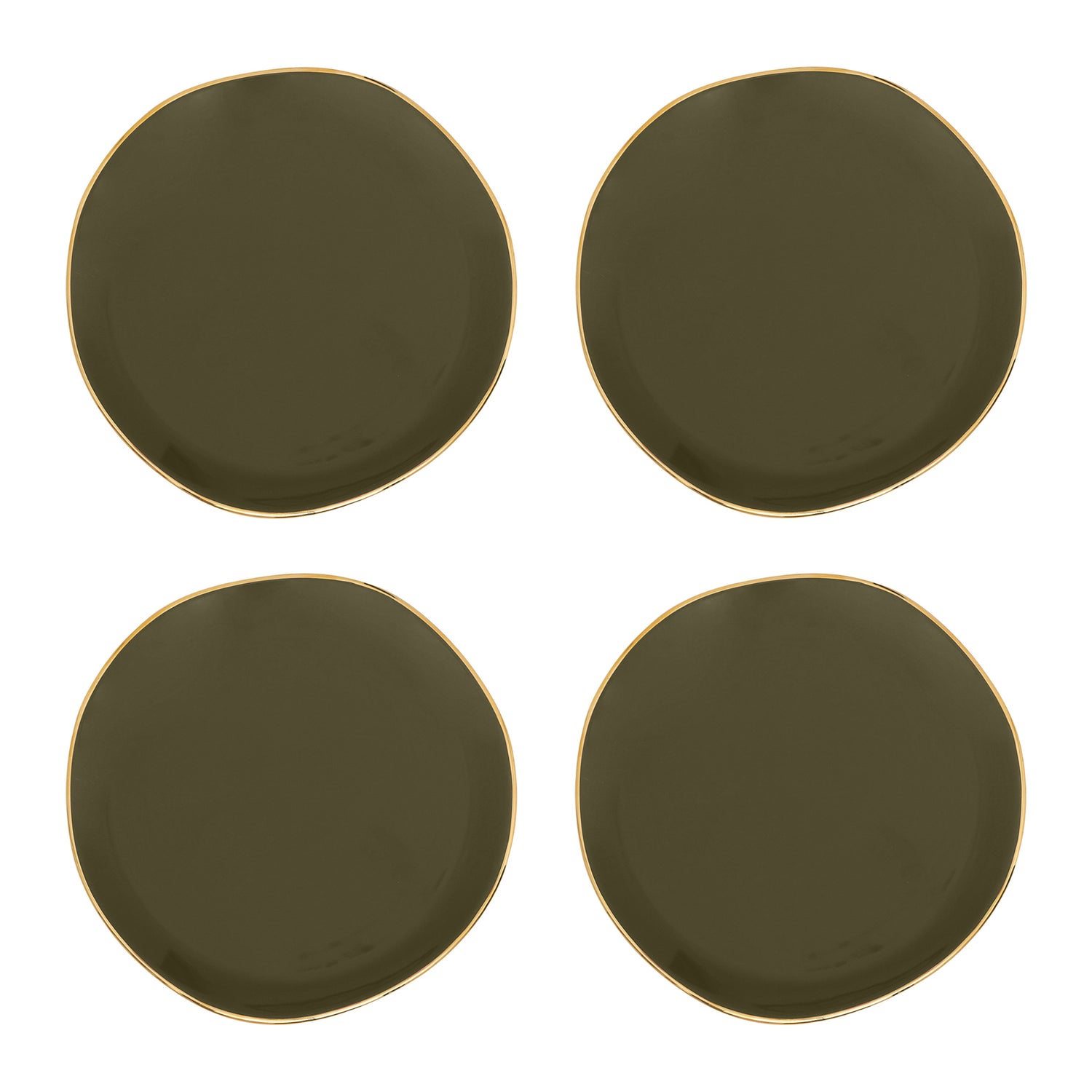 Urban Nature Culture Good Morning Gebaksbord - Fir Green - 4 st.