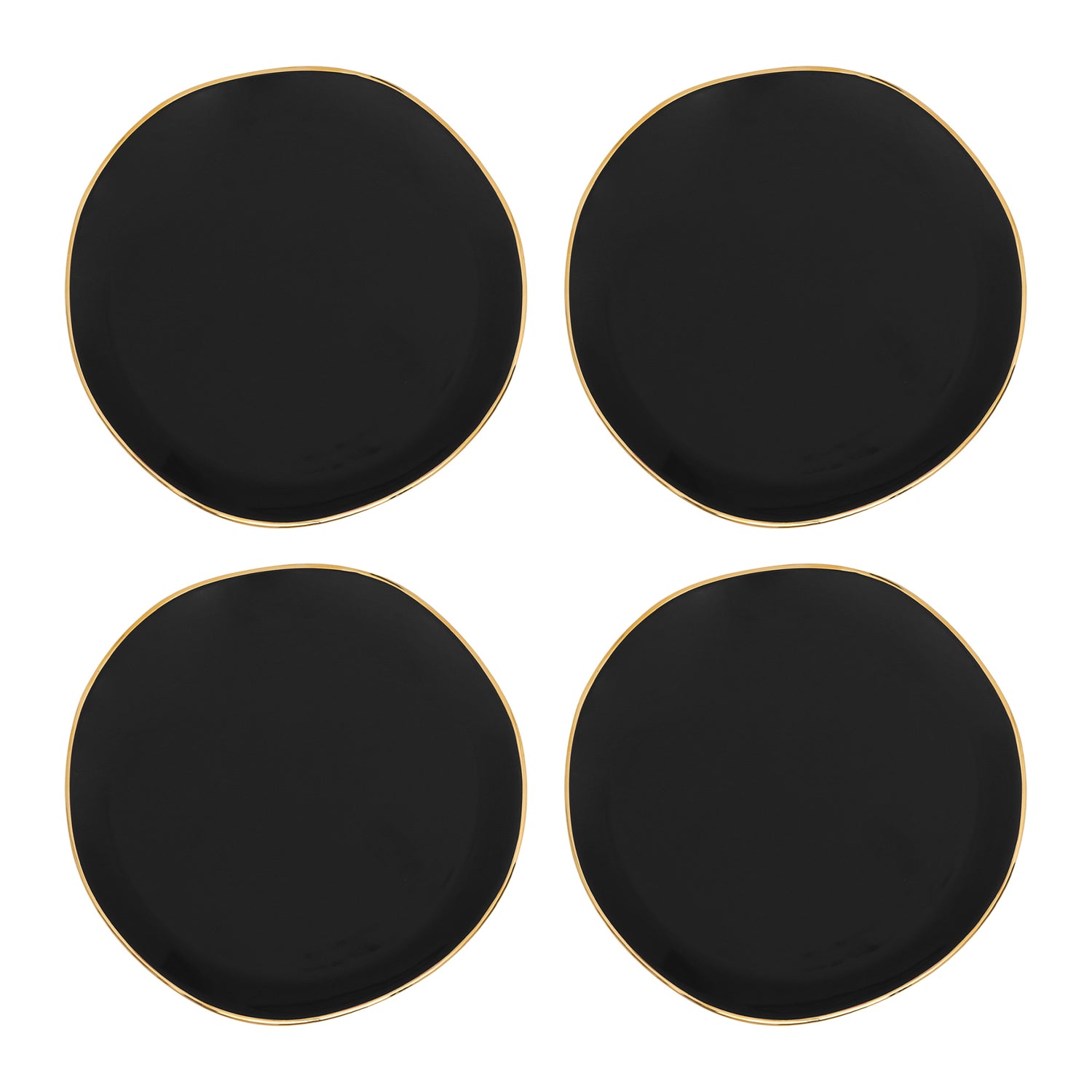 Urban Nature Culture Good Morning Gebaksbord - Zwart - 4 st.