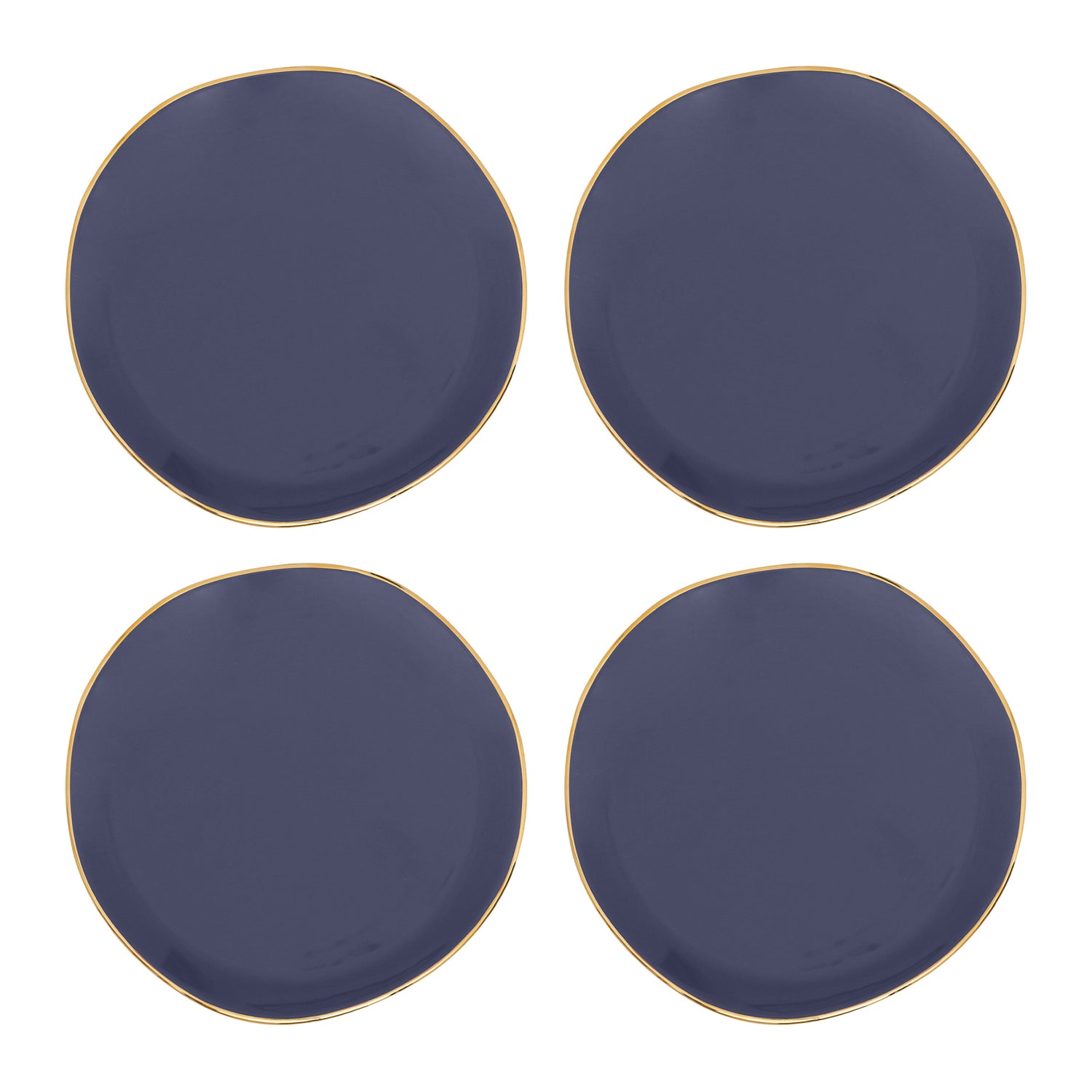 Urban Nature Culture Good Morning Gebaksbord - Purple Blue - 4 st.