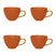 Urban Nature Culture Good Morning Cappuccino / Theekop - Burnt Orange - 4 st.