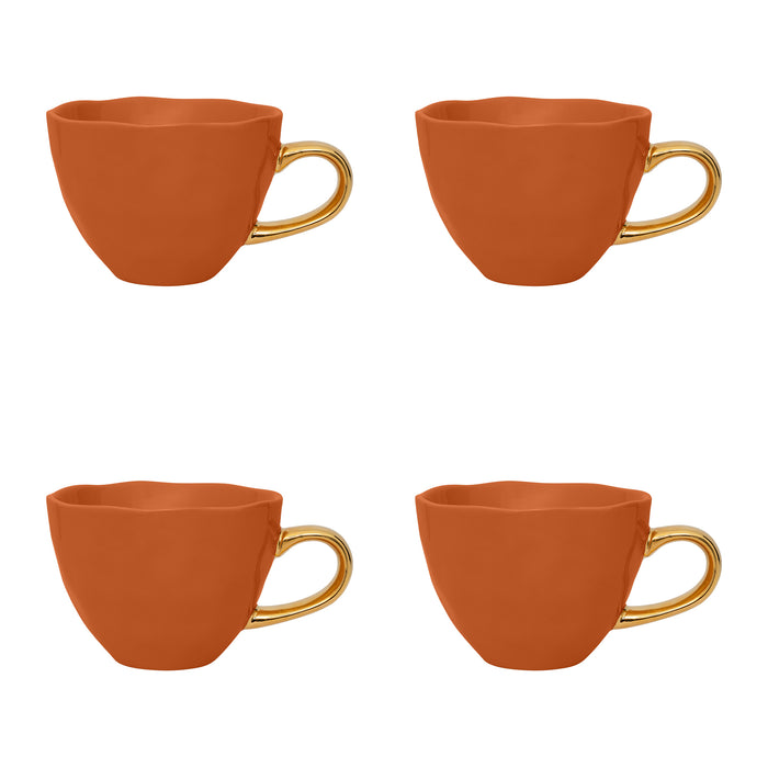 Urban Nature Culture Good Morning Cappuccino / Theekop - Burnt Orange - 4 st.