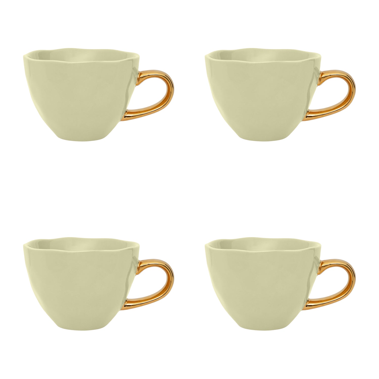 Urban Nature Culture Good Morning Cappuccino / Theekop - Pale Green - 4 st.