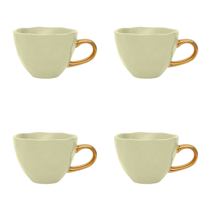 Urban Nature Culture Good Morning Cappuccino / Theekop - Pale Green - 4 st.