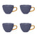 Urban Nature Culture Good Morning Cappuccino / Theekop - Purple Blue - 4 st.
